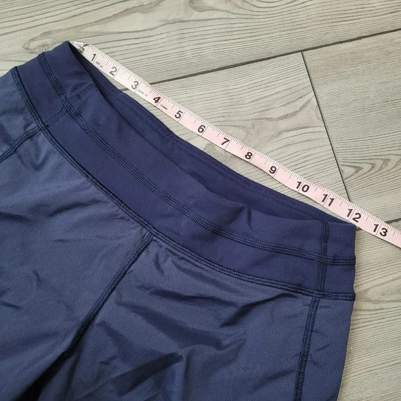 Ivivva by Lululemon Girls Relay Racer Athletic Shorts Size 14 Blue Zipper Waist - Picture 6 of 8